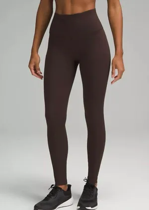 NWT Lululemon Wunder Train HR. Tight/leggings Espresso Size 6 28" Authentic thumbnail 1