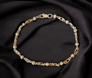 Vintage Ball And Link Chain Bracelet thumbnail 1