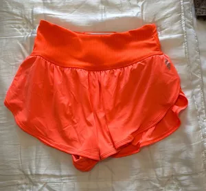 Free people to movement orange short size small thumbnail 1