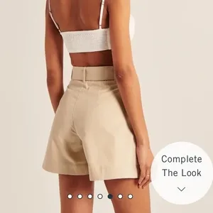Abercrombie & Fitch Belted Twill Shorts thumbnail 2