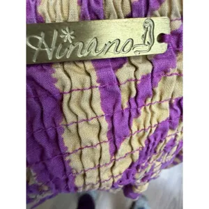 Hinano Tahiti Strapless Mini Tropical Dress Hawaiian Tahitian Purple Yellow thumbnail 4