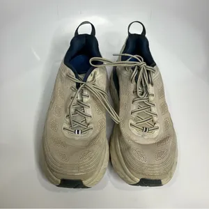 Hoka‎ one one Blondi 6 sneakers size 10 light gray and blue thumbnail 2
