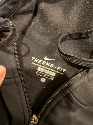 Nike Black Full-Zip Hoodie with Hood Womens Small thumbnail 2
