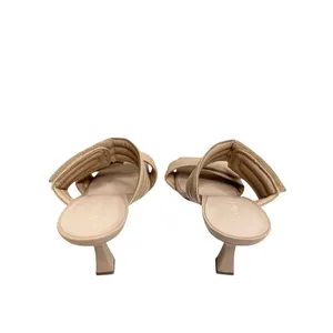 Abound Carly Tan Beige Quilted Padded Square Toe Flared Heel Sandals‎ Mules 6M thumbnail 6
