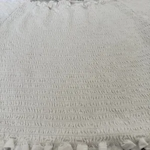 Brandy Melville Cotton White off the Shoulder Crop Top - OS thumbnail 3