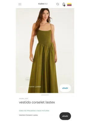 NWT Farm Rio Cotton Green Sleeveless Midi Dress Size XL thumbnail 2
