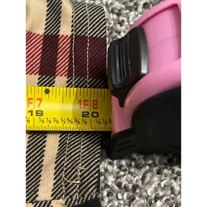 Lildy beige black burgundy plaid long-sleeve swing tunic dress With Pockets L-XL thumbnail 9