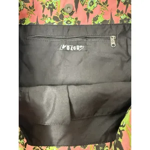 Volcom 2000s Pink Green Floral Large Tote Bag‎ Chain Handles Hobo Beach Casual thumbnail 4