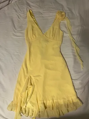 White Fox Like That Mini Dress Buttercup thumbnail 3
