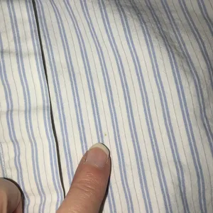 Joe Fresh striped button down dress shirt size large blue white stripe cotton thumbnail 10