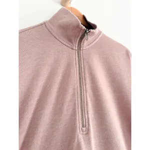 Z Supply | Oversized Half Zip Pullover Sweatshirt Mauve Pink | Sz M thumbnail 5
