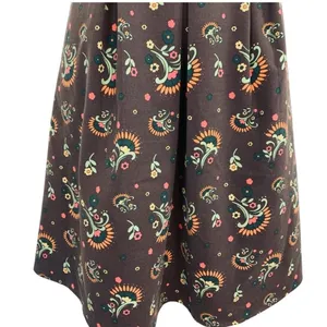 Matilda Jane Floral Fit & Flare Dress XS Brown Retro Print thumbnail 6