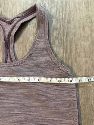 Lululemon 4 Cool Racerback II Workout Lounge Gym Yoga Women’s Mauve Tank Top thumbnail 2