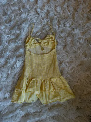 ZARA Yellow Mini Dress thumbnail 2