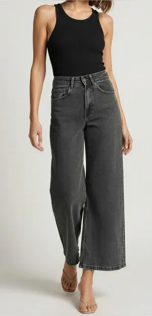 SÉZANE Le Crop Jeans, Middle Grey, FR42/US10 thumbnail 1