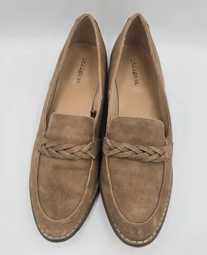 Indigo Rd. Raven Loafers Women's Size 8.5 M Tan Brown Braided Faux Suede Vintage thumbnail 3