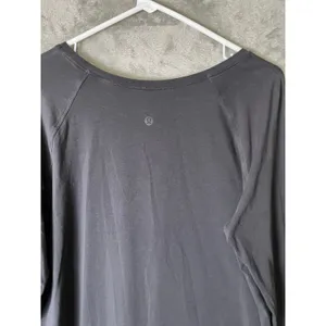 Lululemon Black Long Sleeve Performance Running Top Women's Relaxed Athletic 10 thumbnail 4