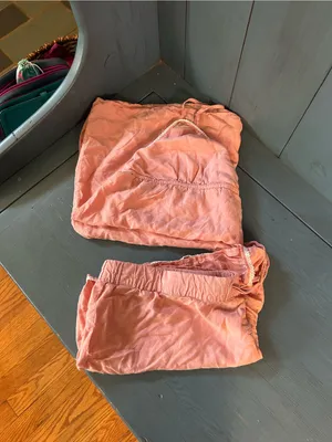 Banana Republic Soft Peach Pink Cami & Shorts Summer Sleep Set | Size Large thumbnail 15
