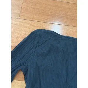 Abercrombie & Fitch Button Front Top Womens Black Tie Front Gauze XS thumbnail 9