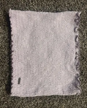 Hollister Smocked Tube Top Lavender Purple Strapless Crop Top Size Small thumbnail 1