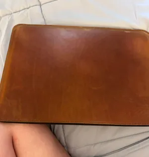 Leather M2 macbook computer case Brown thumbnail 5
