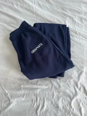 SheIn Navy Blue Graphite Sweatpants thumbnail 2