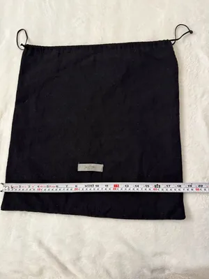 Valentino Garavani Large Black Dust Bag Drawstring Designer Storage Italy thumbnail 4