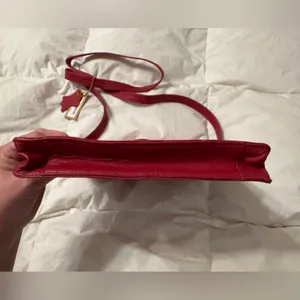 Red and Black Patterned Leather Crossbody Bag thumbnail 6