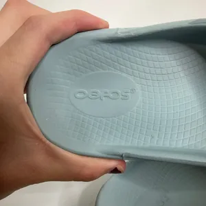 OOFOS OOahh Sport Flex Recovery Slides Blue Camo‎ Mens 6 Womens 8 EU 39 Sandals thumbnail 5