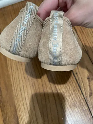 Juicy Couture Penny Rhinestone Mesh Ballet Flats Sheer Beige Womens Size 7 Y2K thumbnail 8