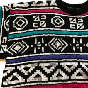 Parrinello Sweater Geometric Pattern Vintage Size L thumbnail 5