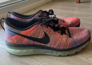 Nike Flyknit Air Max Blue Concord Crimson Sneakers thumbnail 1
