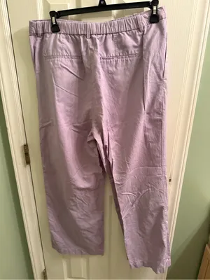 Uniqlo Wide Leg Pants in Light Lavender thumbnail 2