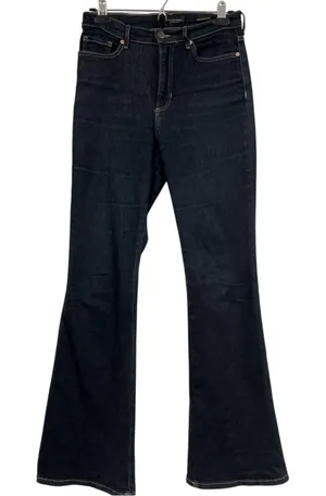 Banana Republic High Rise Flare Jeans Womens 28 Dark Wash Blue Denim Stretch thumbnail 1
