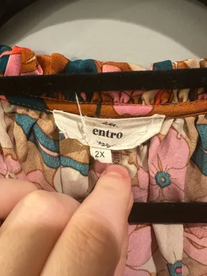 Entro Ruffle Collar Floral Long Sleeve Blouse thumbnail 6