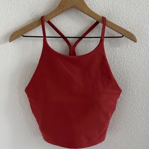 Old Navy PowerSoft Long Cherry Birch Sports Bra Light Support Large thumbnail 1