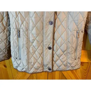 London Fog hooded quilted Jacket khaki size small (6617) thumbnail 2