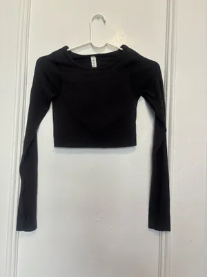 Lululemon Ebb to Street Long Sleeve Black Size 2 thumbnail 2