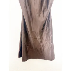 NWT Zara Brown Satin Jewelry Back Mini Dress Size Small High Neck Cocktail thumbnail 10