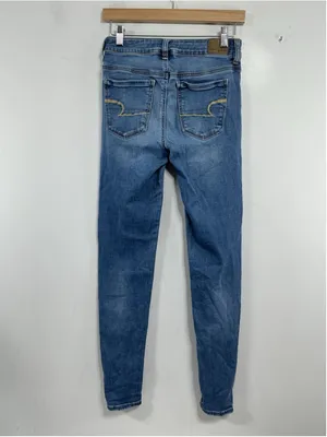 Womans American Eagle Next Level Stretch Blue Jeans Size 4 thumbnail 2