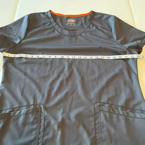 Dickies Dynamix grey‎ Scrub Top short sleeve size XL women's thumbnail 6