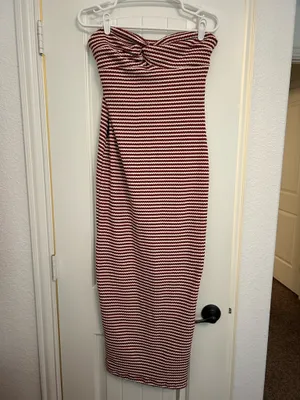 Missguided maxi dress maroon thumbnail 4