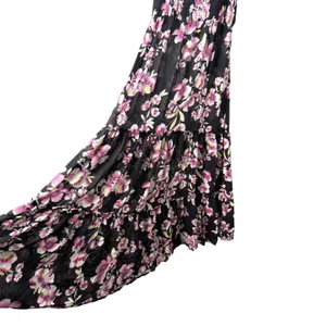 Intimately Free People Garden Party Black Floral Maxi Dress Size Large thumbnail 5