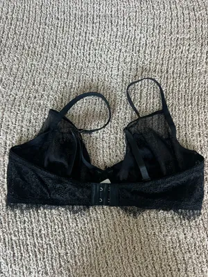 PINK - Victoria's Secret Black lace balconette bra #lingerie thumbnail 2