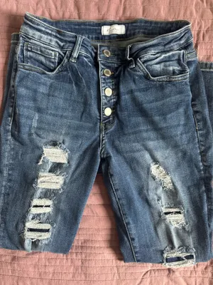 KanCan USA Mid-Rise Ankle Skinny Jeans thumbnail 1