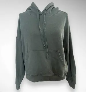 AERIE Women's Green Cropped Hooded Sweatshirt Medium‎ | GUC thumbnail 1