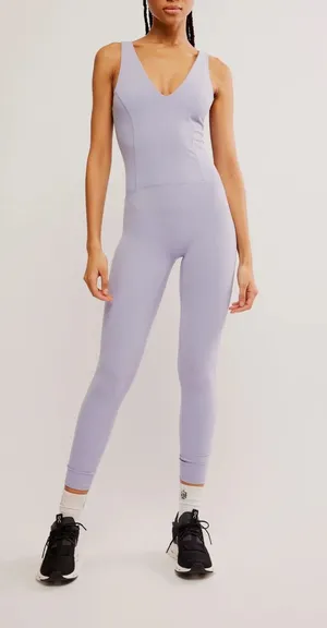 Free People Movement Lavender Jumpsuit thumbnail 1