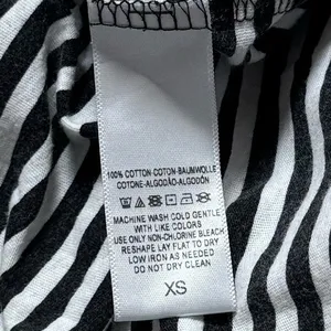 Free People Stripe Distressed Top Beetlejuice Asymmetrical Halloween Grunge XS thumbnail 9