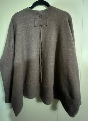 Zenana Chocolate Brown Top-Size S/M Fleece Cozy athleisure thumbnail 5