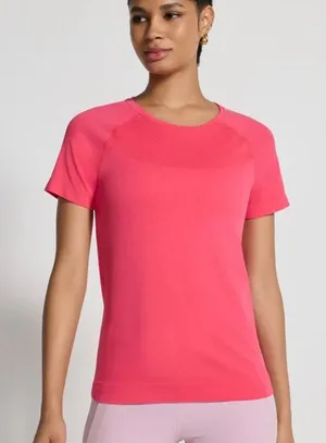 Mondetta Active Stretch Seamless Shirt Women’s Large Pink thumbnail 1